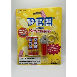 ~*N.I.P*~ Pez Keychain -No Feet- Elephant  - Vintage 1998 - Retired - HTF